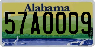 AL license plate 57AO009