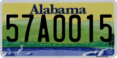 AL license plate 57AO015