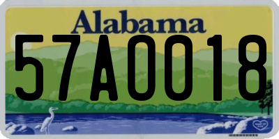 AL license plate 57AO018