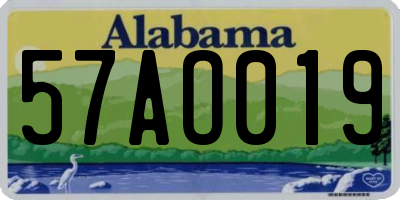 AL license plate 57AO019