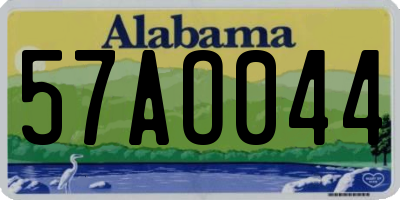 AL license plate 57AO044