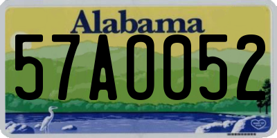 AL license plate 57AO052