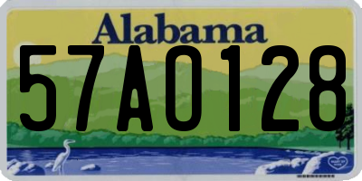 AL license plate 57AO128