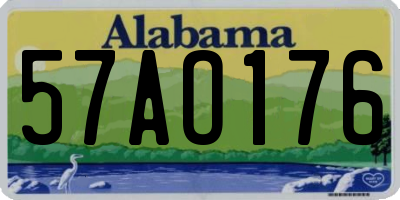 AL license plate 57AO176