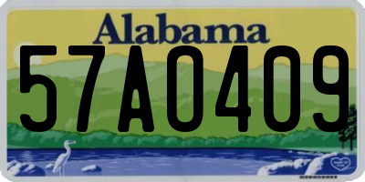 AL license plate 57AO409