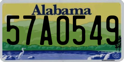 AL license plate 57AO549