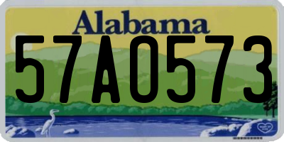 AL license plate 57AO573