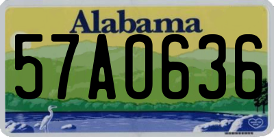 AL license plate 57AO636