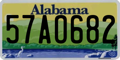 AL license plate 57AO682