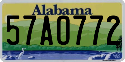 AL license plate 57AO772