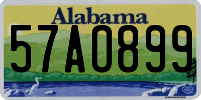 AL license plate 57AO899