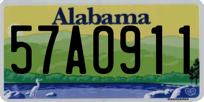 AL license plate 57AO911