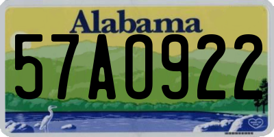 AL license plate 57AO922