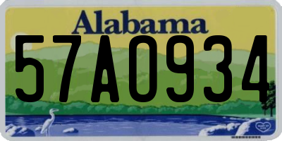 AL license plate 57AO934