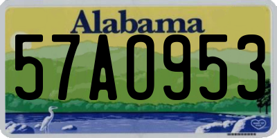 AL license plate 57AO953