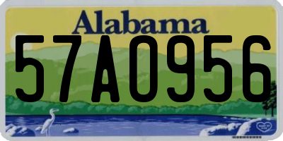 AL license plate 57AO956
