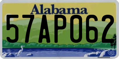 AL license plate 57AP062