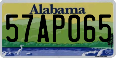 AL license plate 57AP065