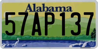 AL license plate 57AP137