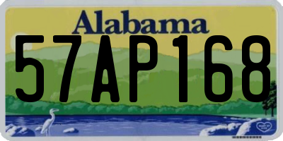 AL license plate 57AP168