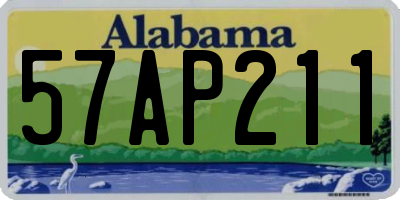 AL license plate 57AP211