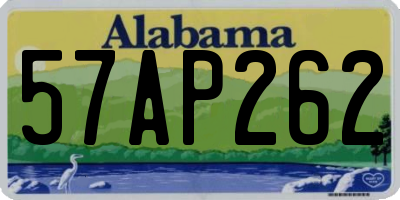 AL license plate 57AP262