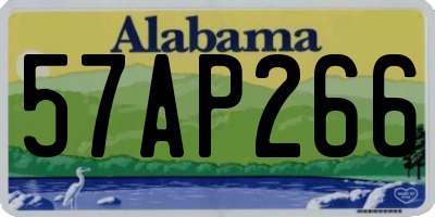 AL license plate 57AP266