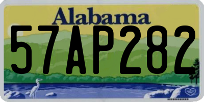 AL license plate 57AP282