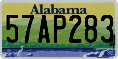 AL license plate 57AP283