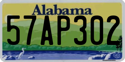 AL license plate 57AP302