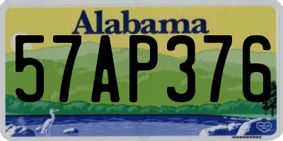 AL license plate 57AP376
