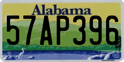 AL license plate 57AP396