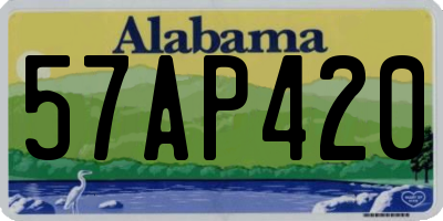 AL license plate 57AP420