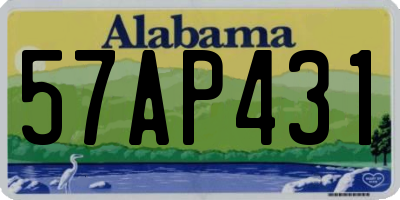 AL license plate 57AP431