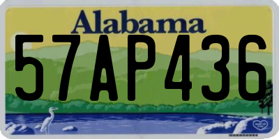 AL license plate 57AP436