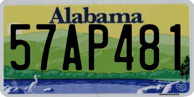 AL license plate 57AP481