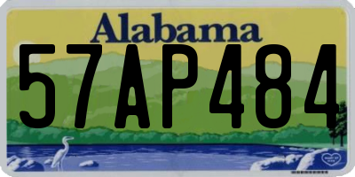 AL license plate 57AP484