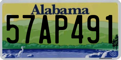 AL license plate 57AP491