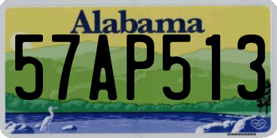 AL license plate 57AP513