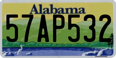 AL license plate 57AP532