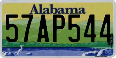 AL license plate 57AP544