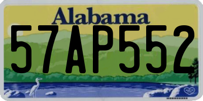 AL license plate 57AP552