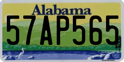 AL license plate 57AP565