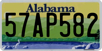 AL license plate 57AP582