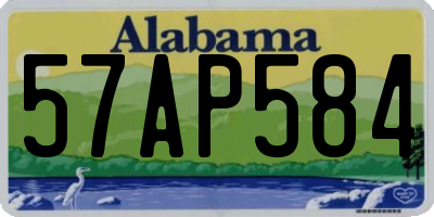 AL license plate 57AP584
