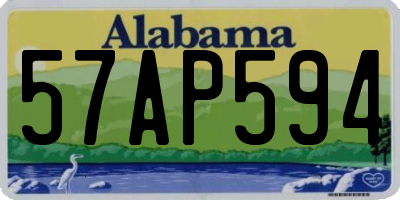 AL license plate 57AP594