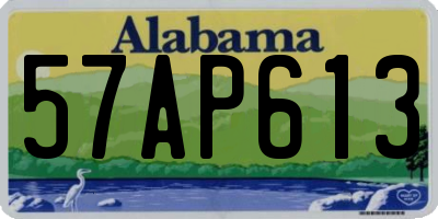 AL license plate 57AP613