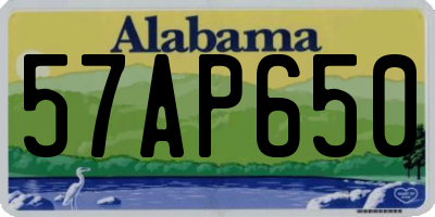 AL license plate 57AP650