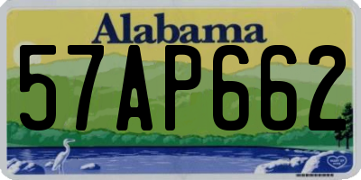 AL license plate 57AP662