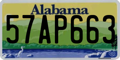 AL license plate 57AP663